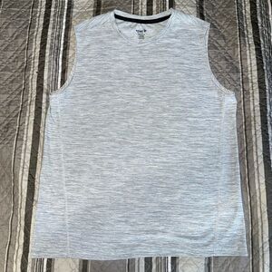 Old Navy Kid Boy Youth Active Breathe On Silver Gray Tank Top